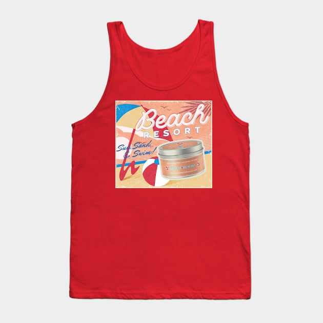 Beach Resort by Magic Candle Company Tank Top by MagicCandleCompany